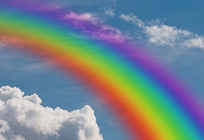 Rainbow photo collage