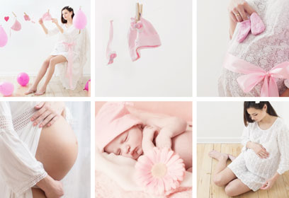 Pregnancy photo collage